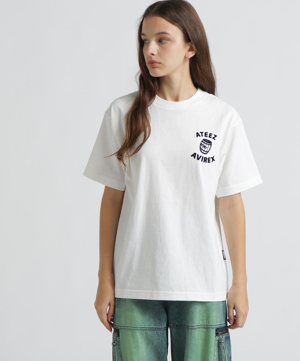 AVIREX × ATEEZ / FLOCKY PRINT T-SHIRT ”TOMCAT”