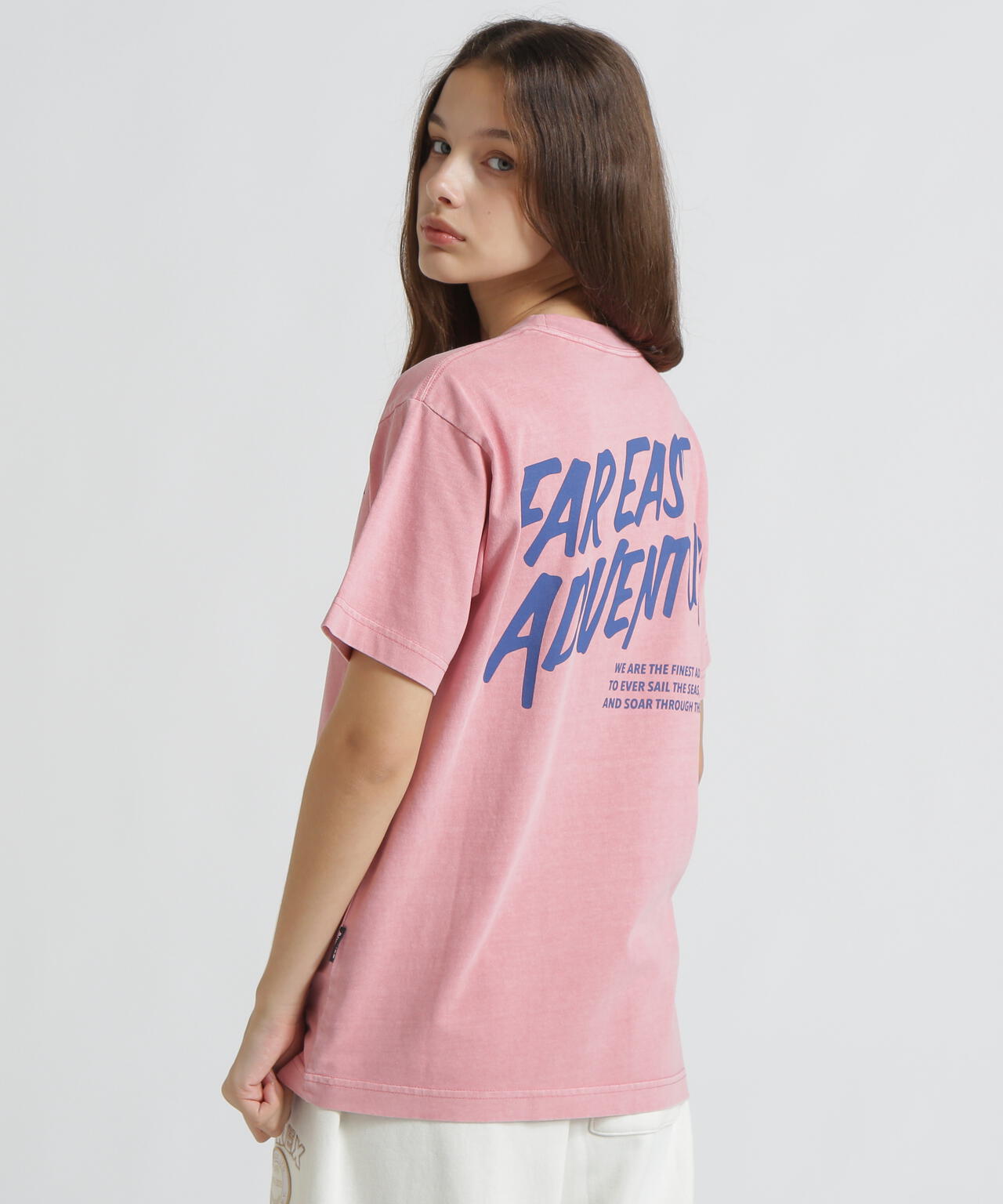 AVIREX × ATEEZ / FADE WASH PRINT T-SHIRT ”ADVENTURE”