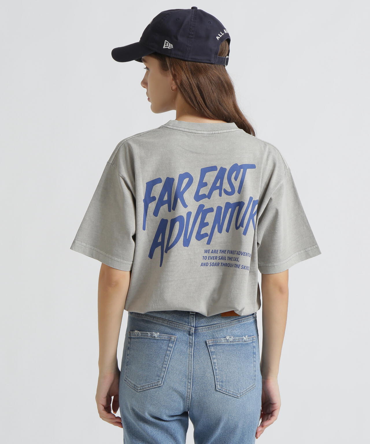 AVIREX × ATEEZ / FADE WASH PRINT T-SHIRT ”ADVENTURE”