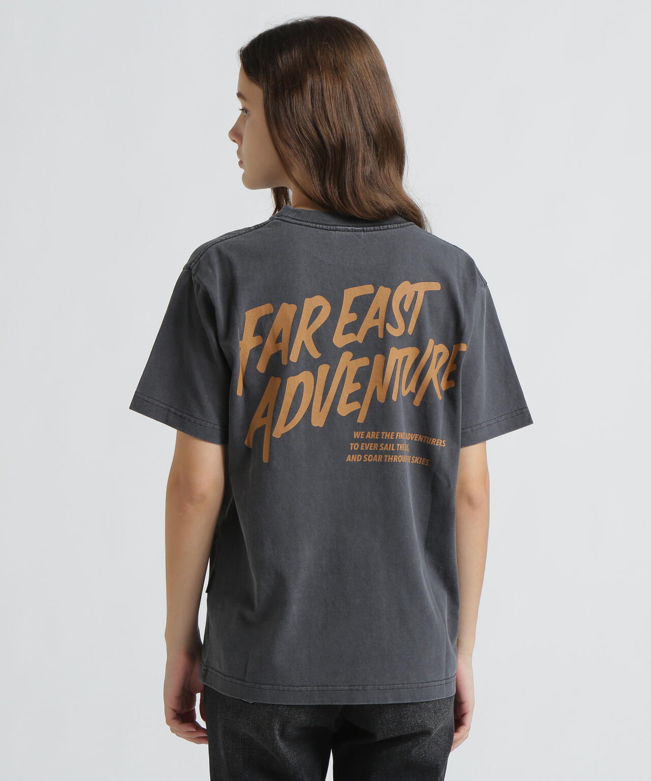 AVIREX × ATEEZ / FADE WASH PRINT T-SHIRT ”ADVENTURE”