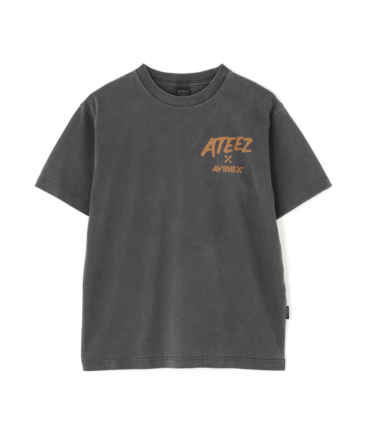 AVIREX × ATEEZ / FADE WASH PRINT T-SHIRT ”ADVENTURE”