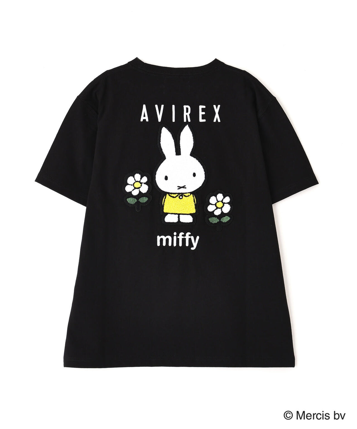 《AVIREX×miffy》WEB限定 EMBROIDERY T-SHIRT/アヴィレックス×ミッフィー 刺繍Tシャツ