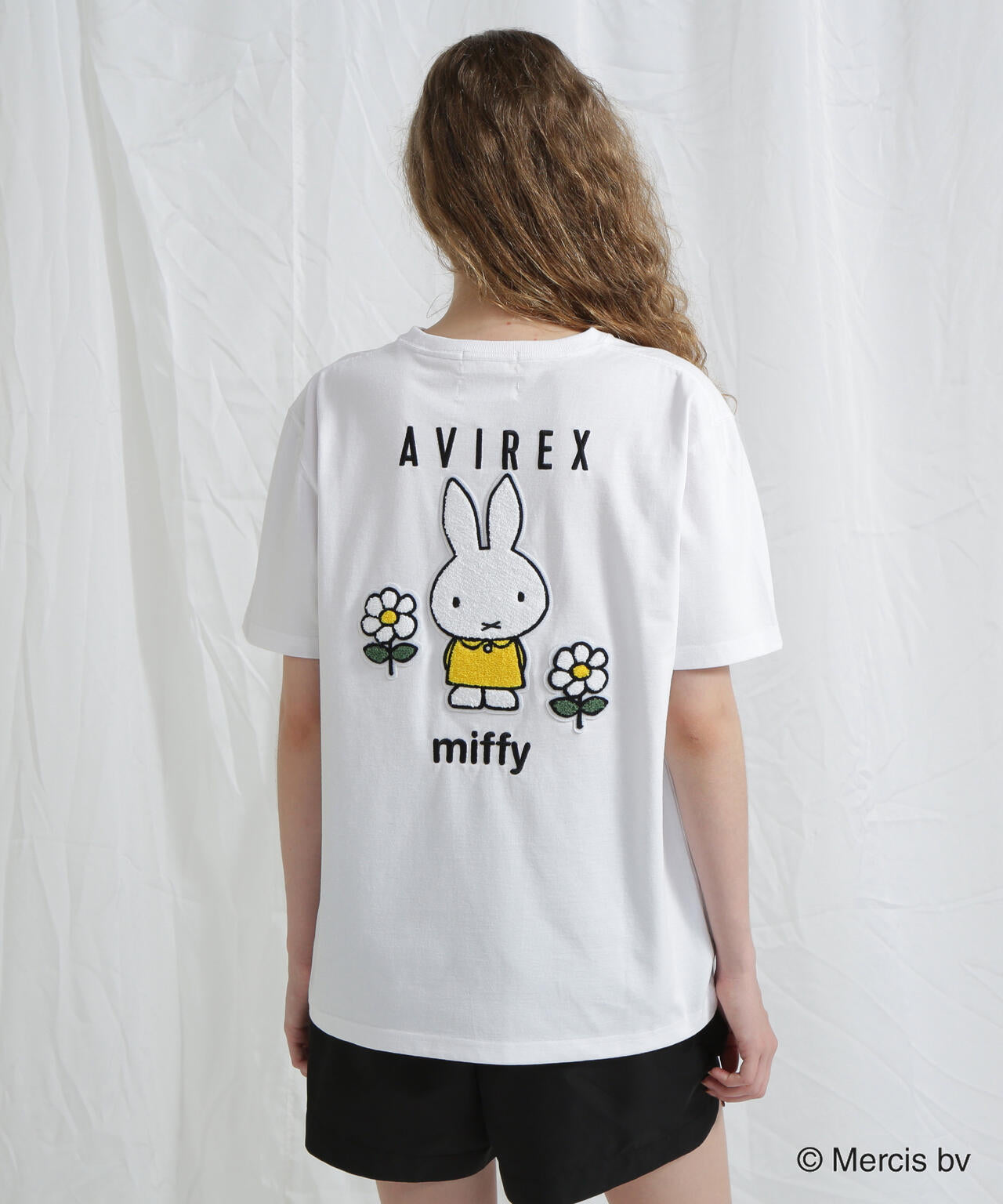 《AVIREX×miffy》WEB限定 EMBROIDERY T-SHIRT/アヴィレックス×ミッフィー 刺繍Tシャツ