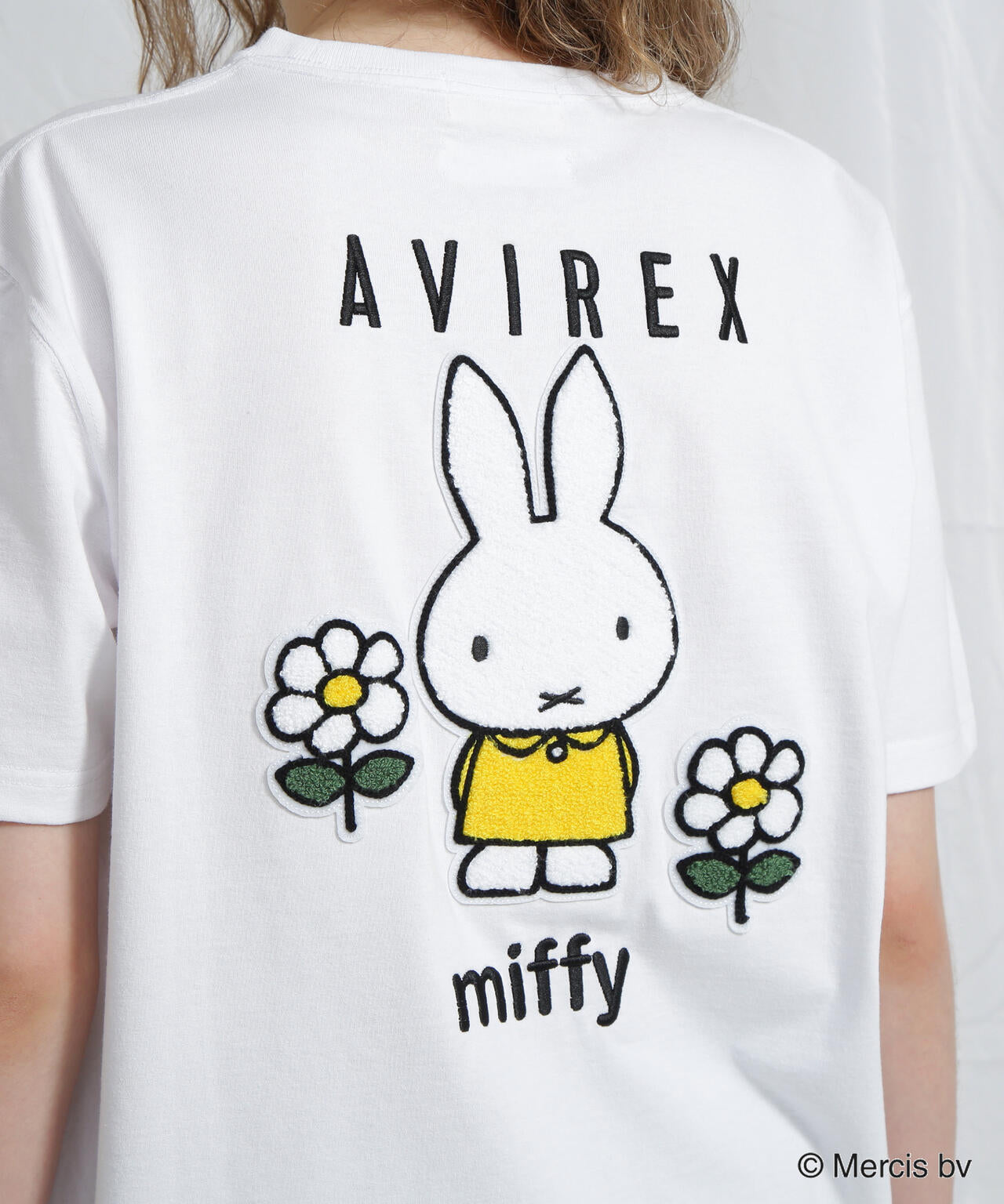 《AVIREX×miffy》WEB限定 EMBROIDERY T-SHIRT/アヴィレックス×ミッフィー 刺繍Tシャツ