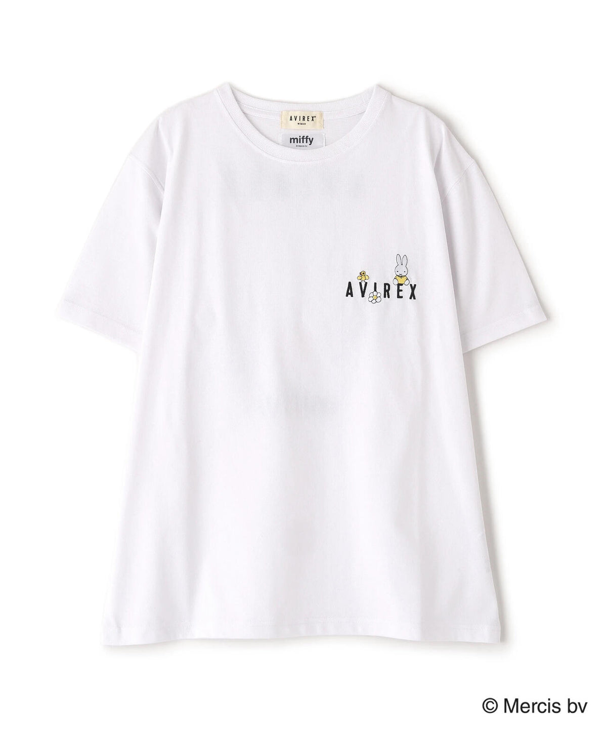 《AVIREX×miffy》WEB限定 EMBROIDERY T-SHIRT/アヴィレックス×ミッフィー 刺繍Tシャツ