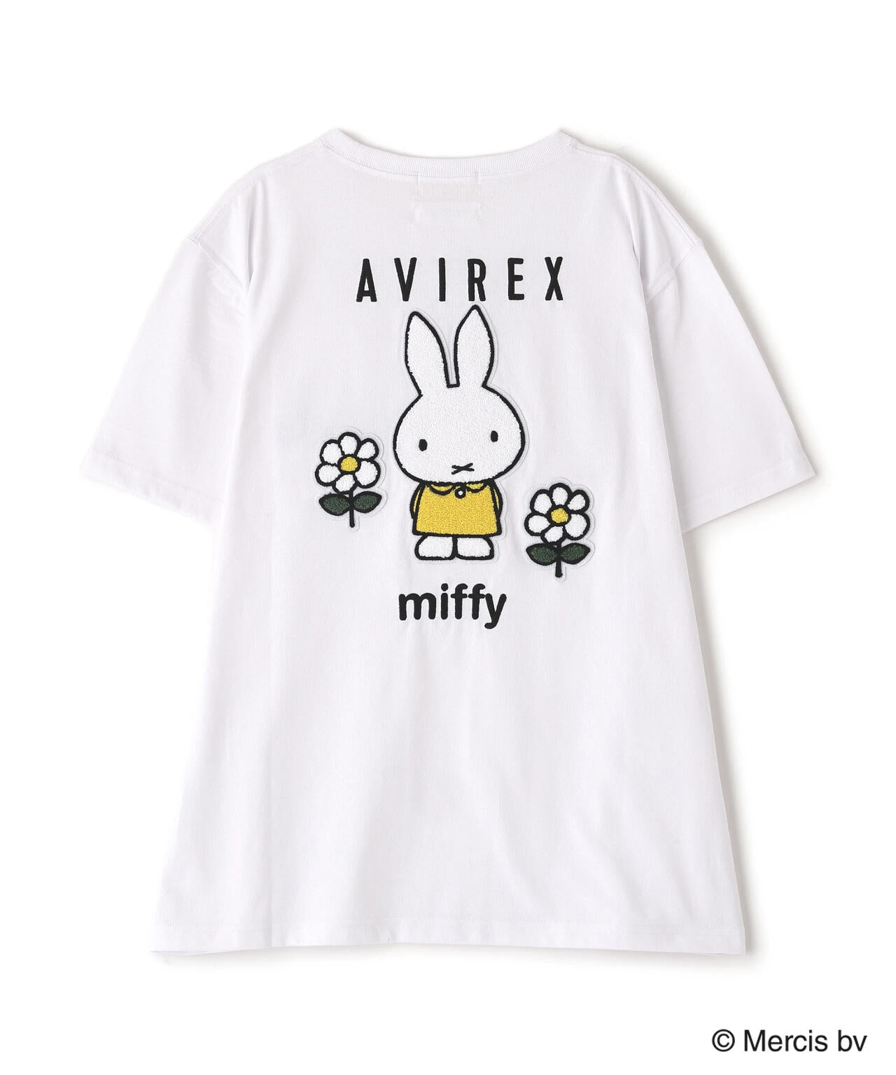 《AVIREX×miffy》WEB限定 EMBROIDERY T-SHIRT/アヴィレックス×ミッフィー 刺繍Tシャツ