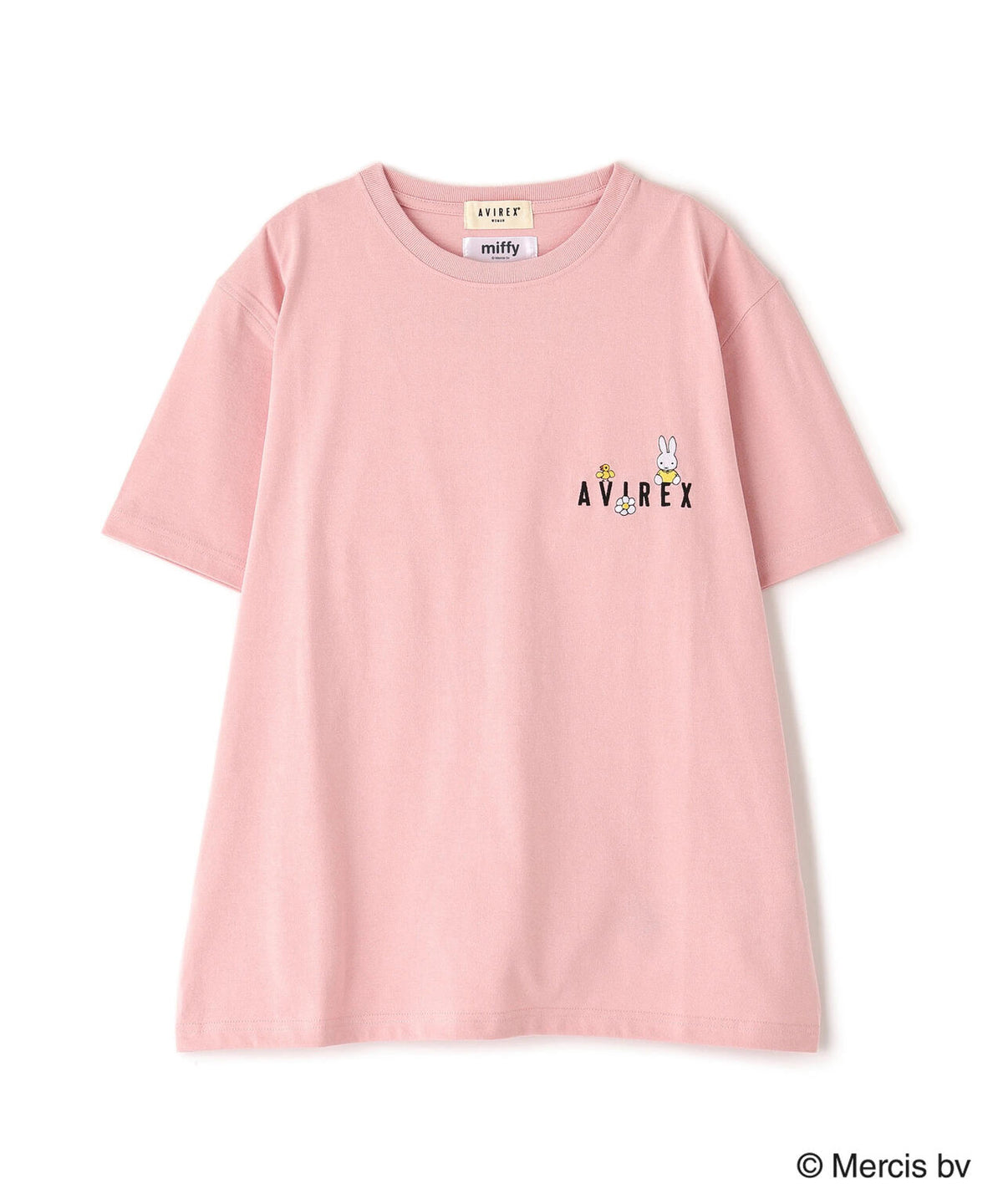 《AVIREX×miffy》WEB限定 EMBROIDERY T-SHIRT/アヴィレックス×ミッフィー 刺繍Tシャツ