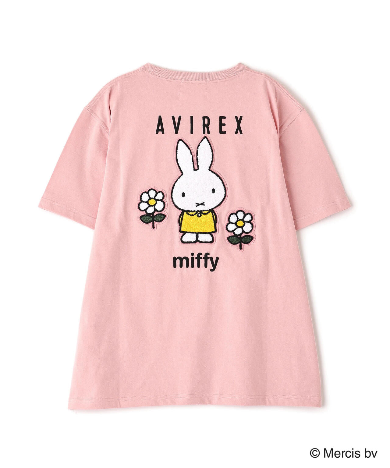 《AVIREX×miffy》WEB限定 EMBROIDERY T-SHIRT/アヴィレックス×ミッフィー 刺繍Tシャツ