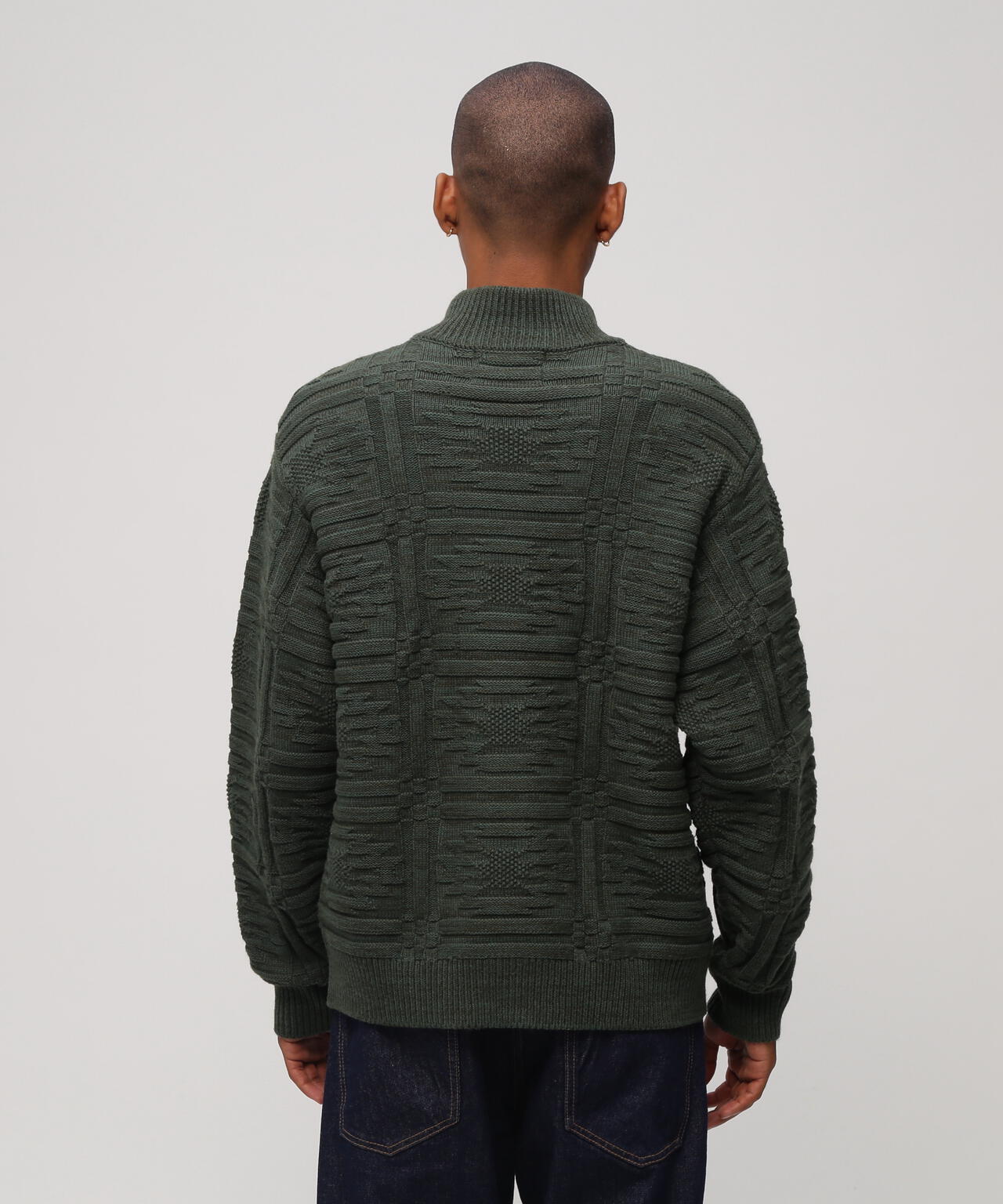 NATIVE JACQUARD STAND KNIT