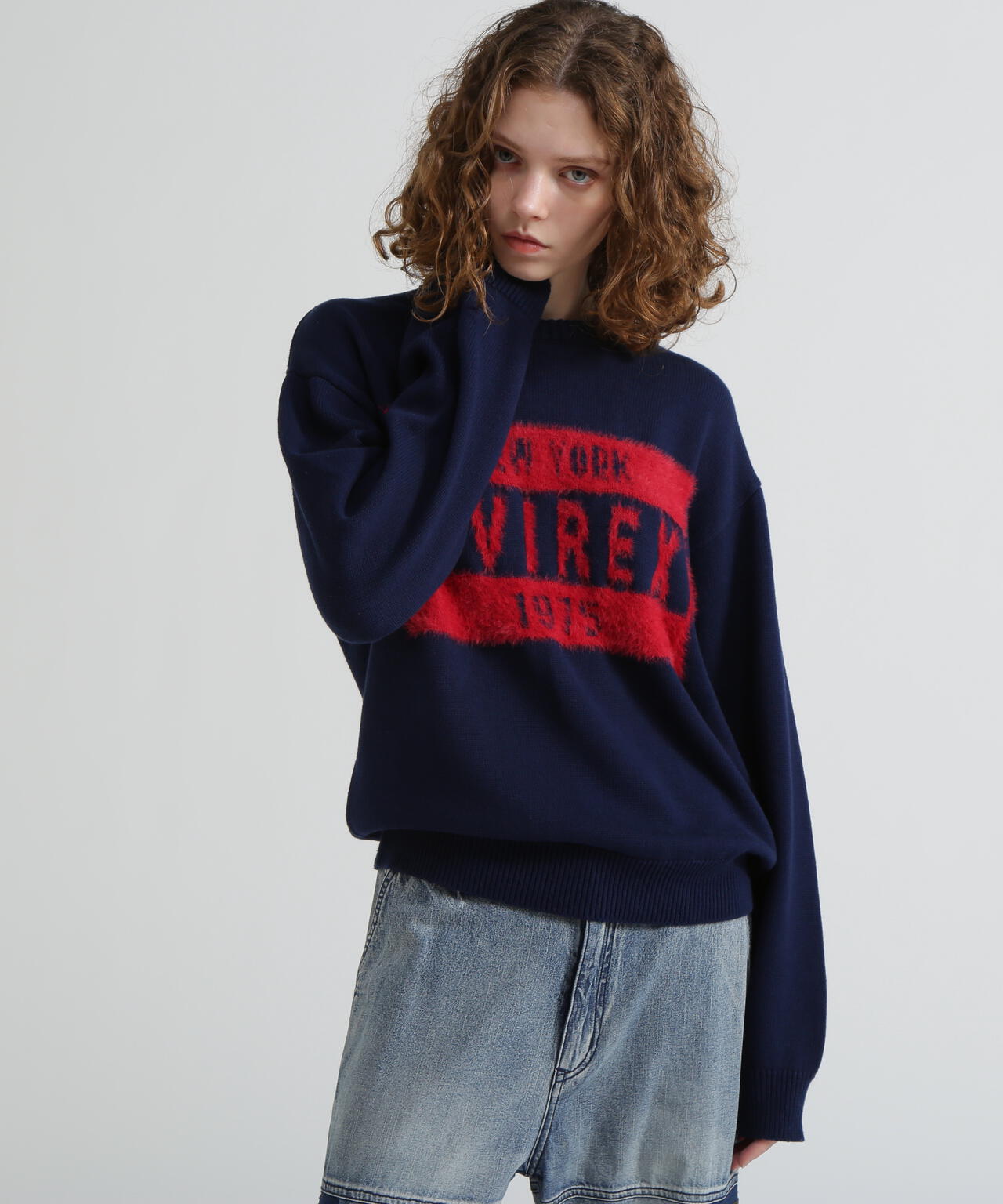 《直営店限定》LOGO SHAGGY TOPS/ロゴシャギートップス