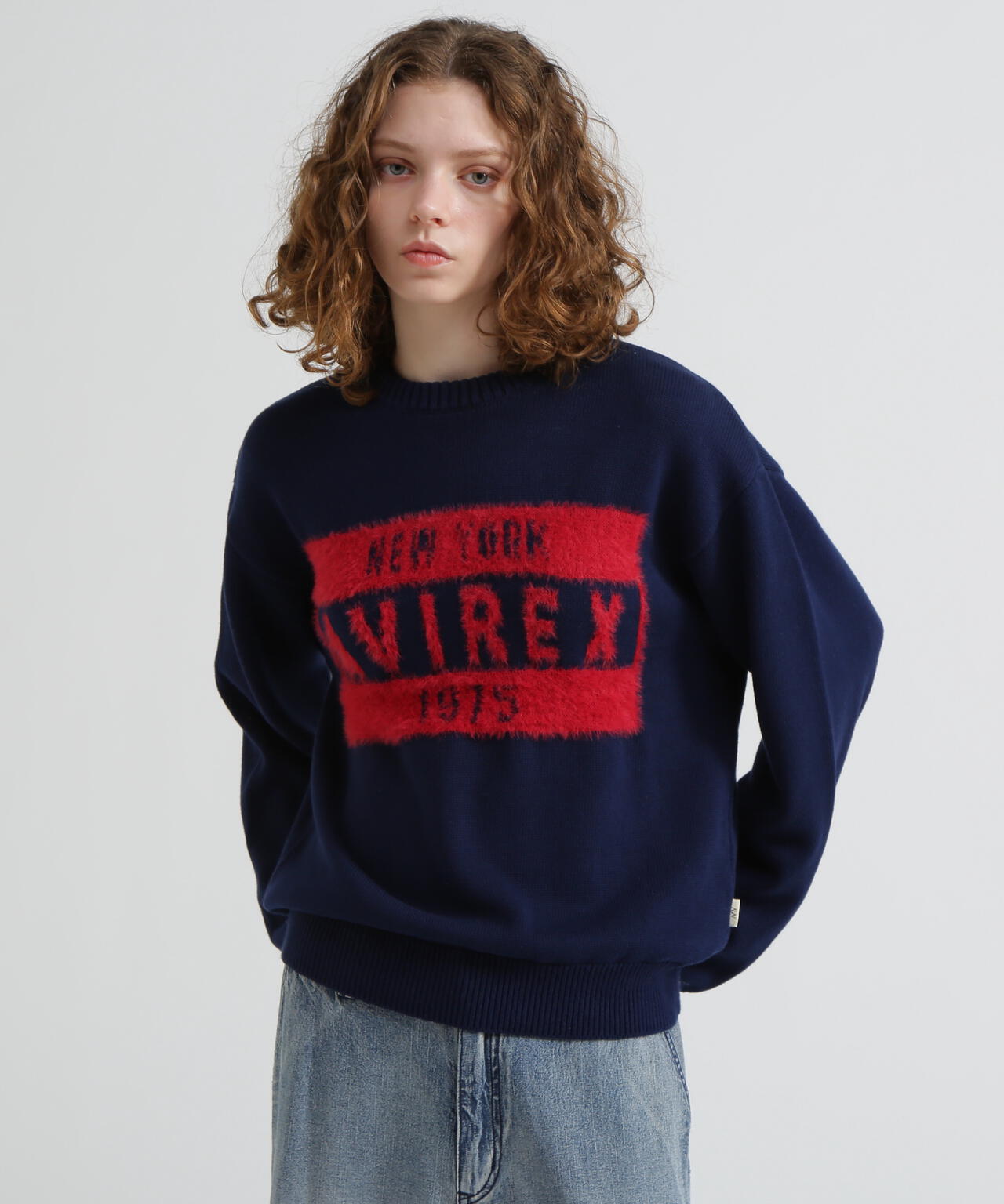 《直営店限定》LOGO SHAGGY TOPS/ロゴシャギートップス