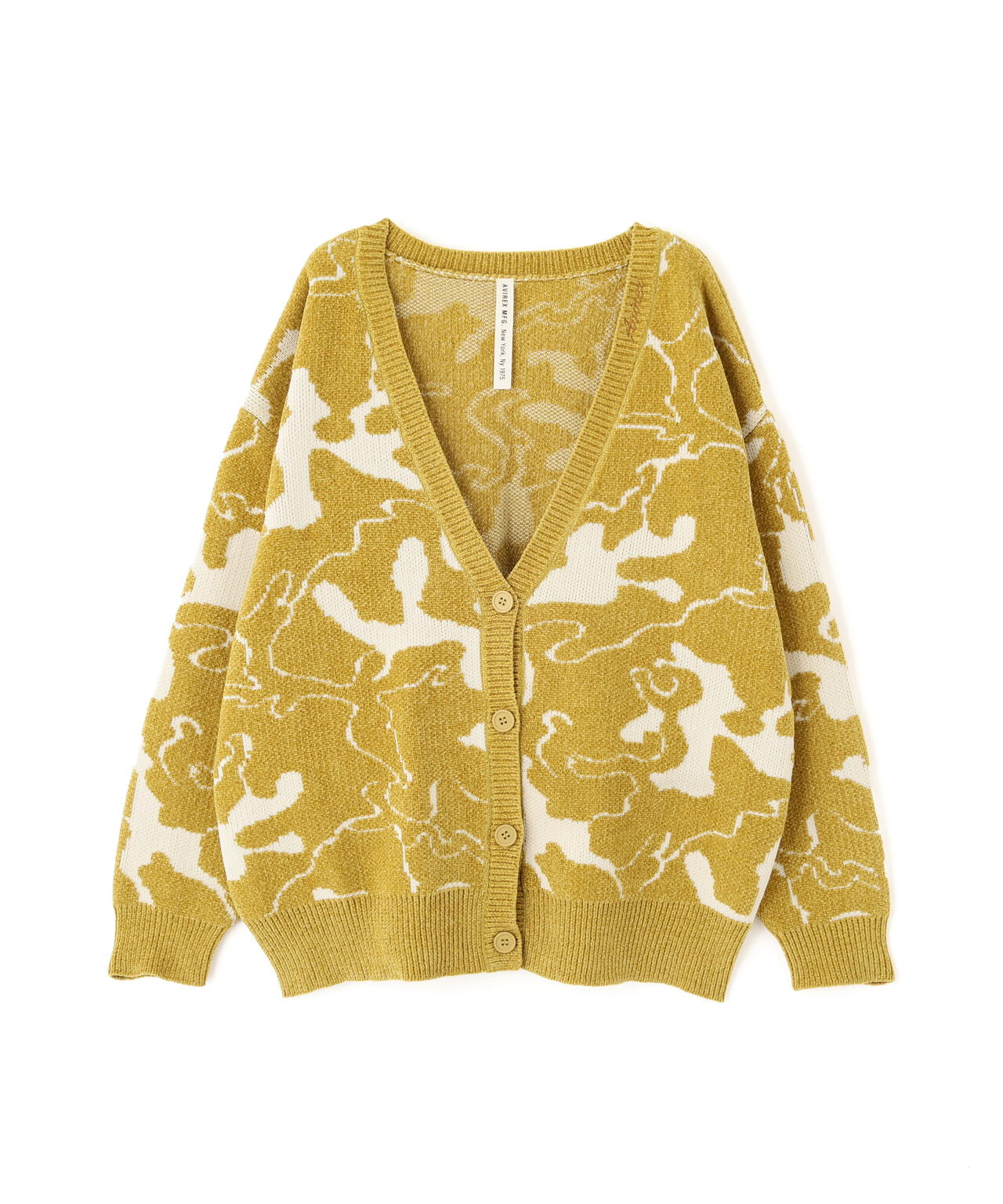 《直営店限定》BOUCLE CAMO KINT CARDIGAN