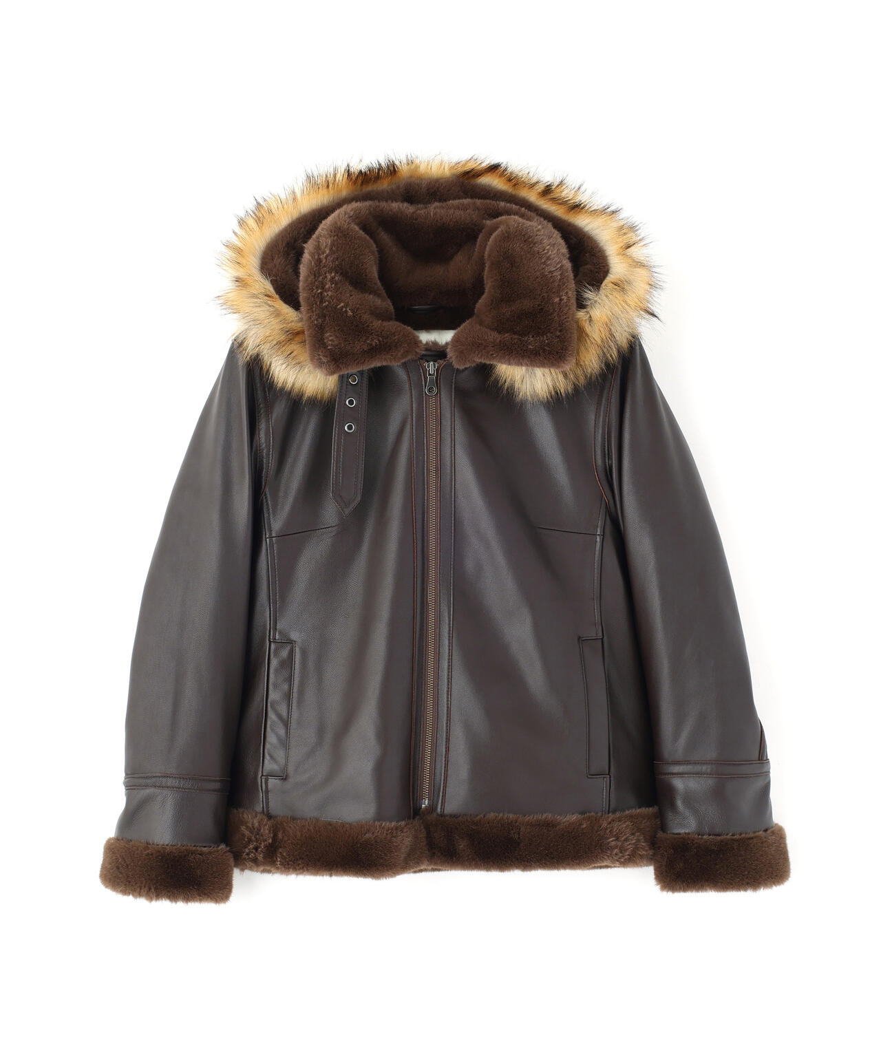 直営店限定》GOAT VEGE HOOD LEATHER JACKET | AVIREX（アヴィレックス