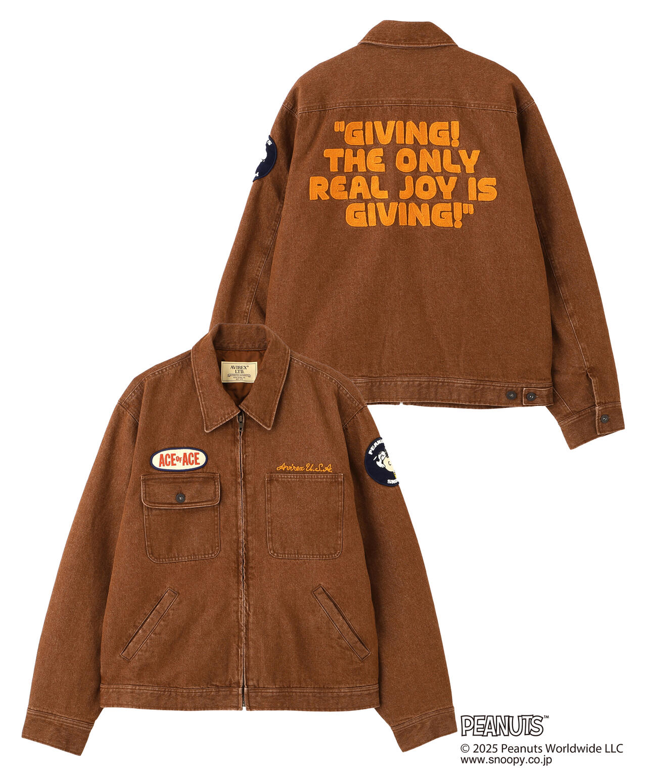 《AVIREX × PEANUTS》WORK JACKET