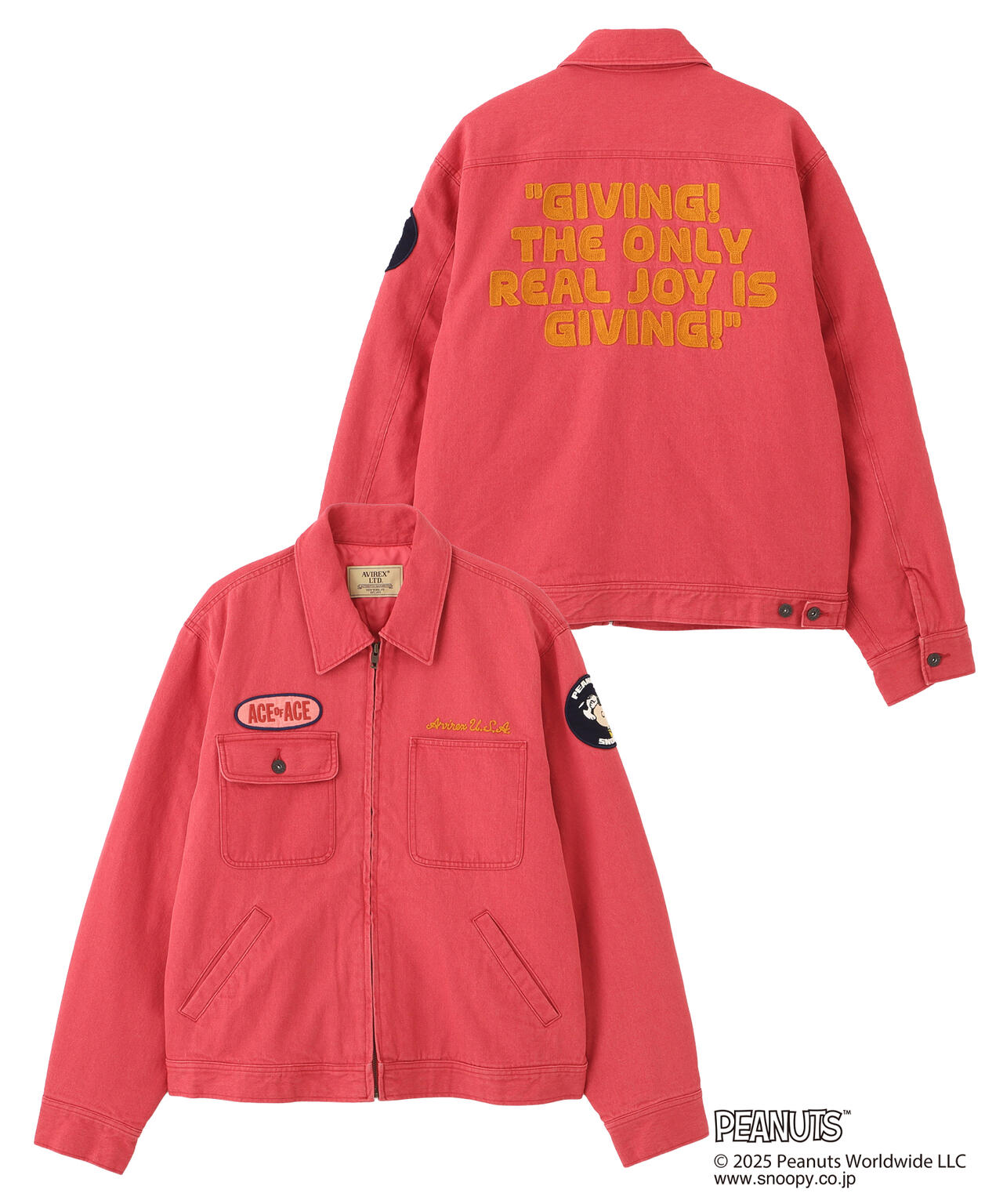 《AVIREX × PEANUTS》WORK JACKET