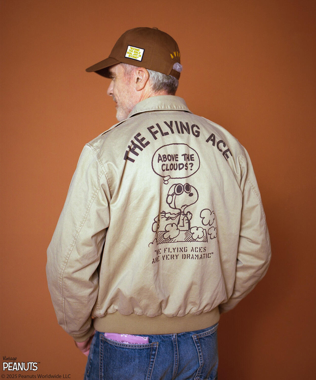 《AVIREX × PEANUTS》COTTON A-2 ”FLYING ACE”