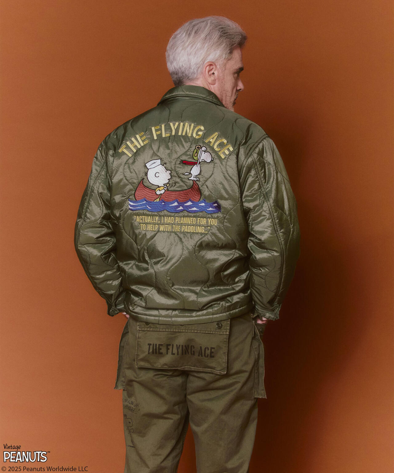 《AVIREX × PEANUTS》QUILTING JACKET ”FLYING ACE”