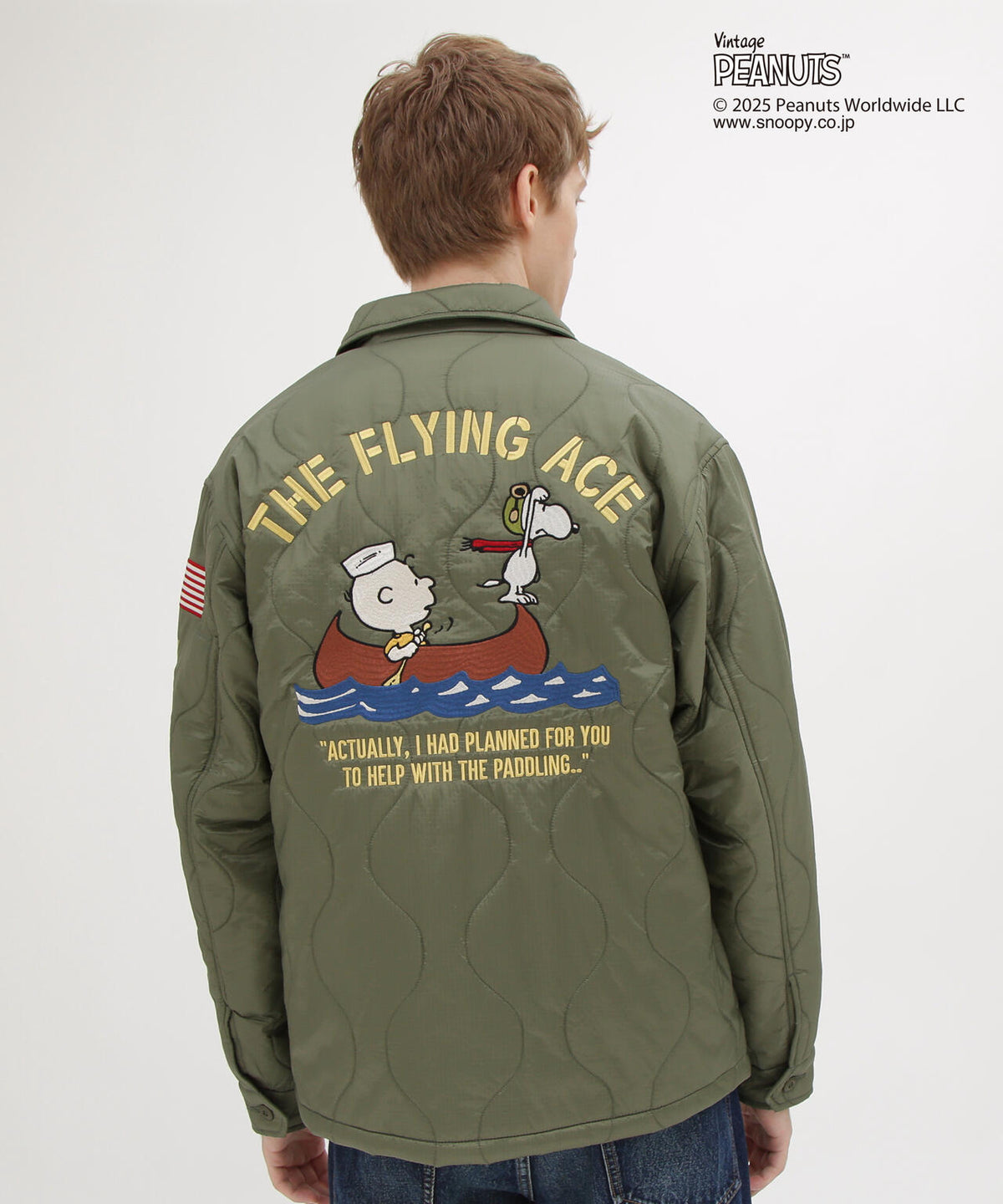 《AVIREX × PEANUTS》QUILTING JACKET ”FLYING ACE”