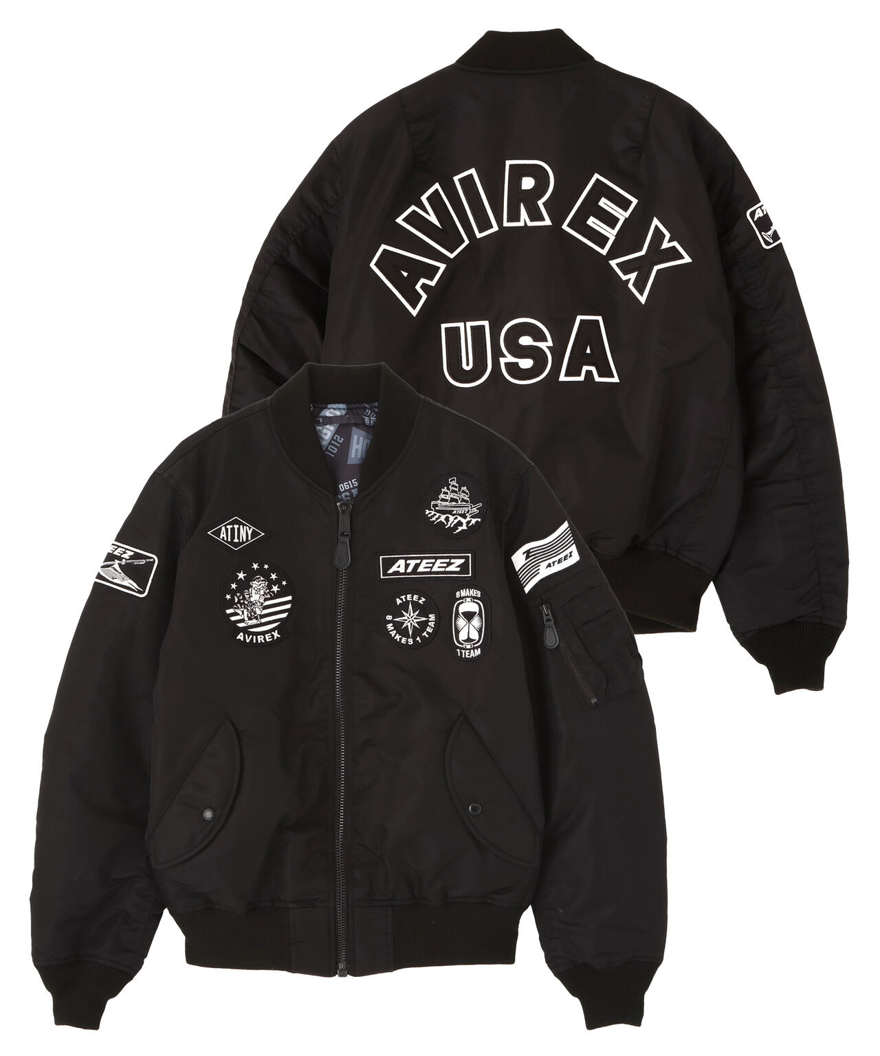 AVIREX × ATEEZ / REVERSIBLE MA-1