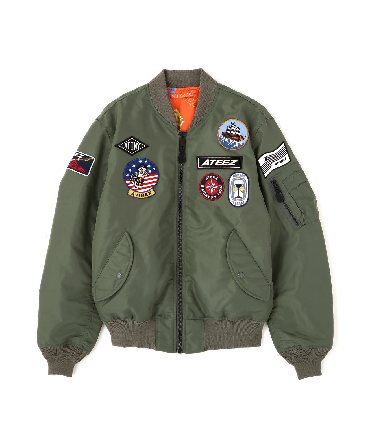 AVIREX × ATEEZ / REVERSIBLE MA-1