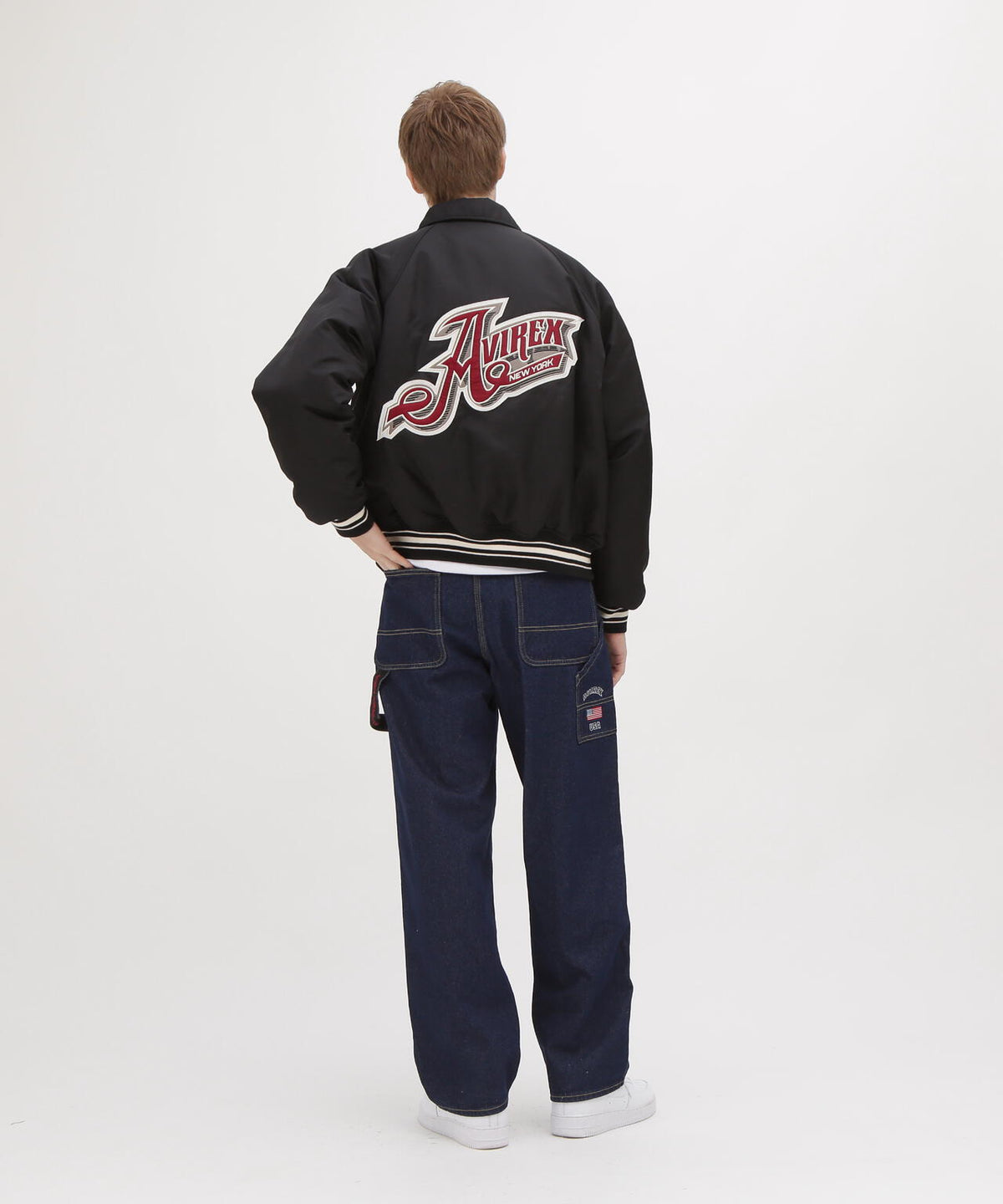 《WEB&DEPOT限定》NYLON VARSITY JACKET