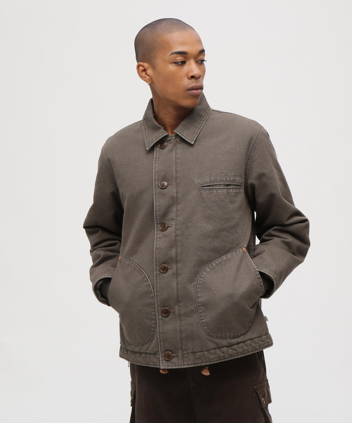 《TFQP by HANDROOM》DUCK CANVAS UTILITY JACKET
