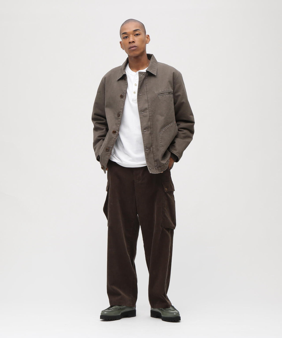 《TFQP by HANDROOM》DUCK CANVAS UTILITY JACKET