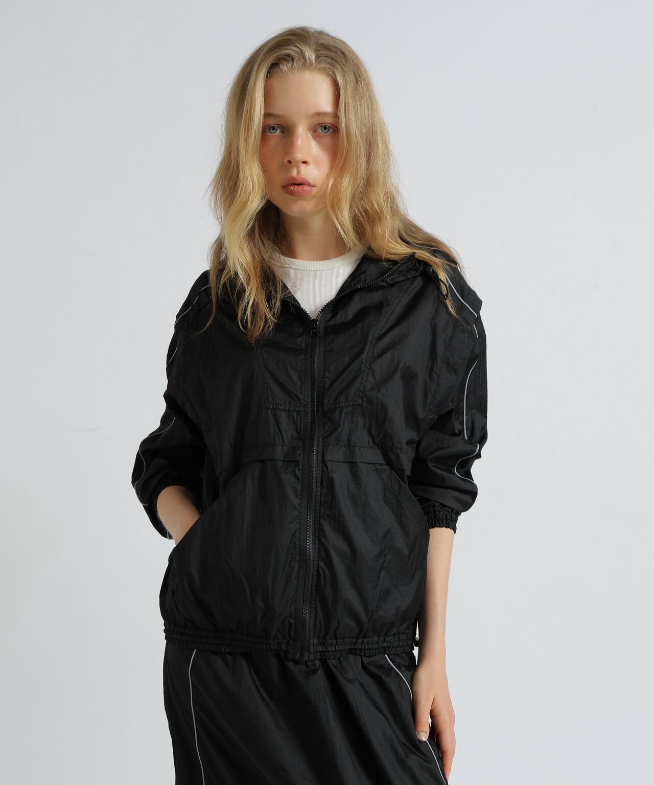 《WOMAN》SHEER COLOR SCHEME HOODIE JACKET/シアーカラースキーム フーディージャケット