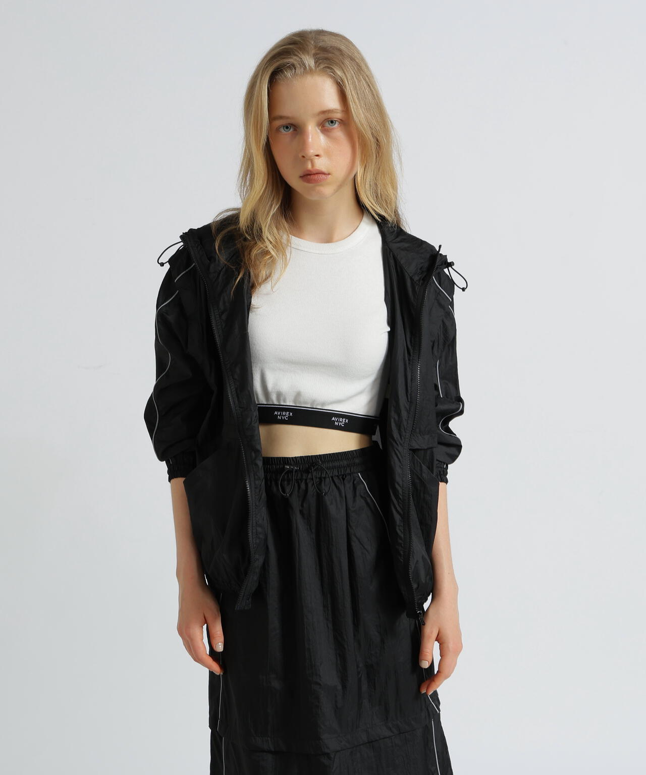 《WOMAN》SHEER COLOR SCHEME HOODIE JACKET/シアーカラースキーム フーディージャケット