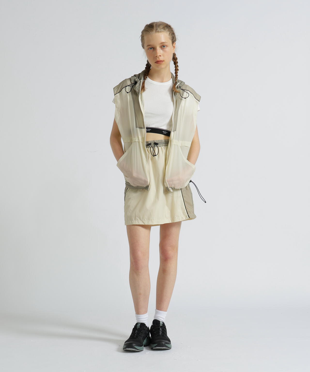 《WOMAN》SHEER COLOR SCHEME HOODIE JACKET/シアーカラースキーム フーディージャケット