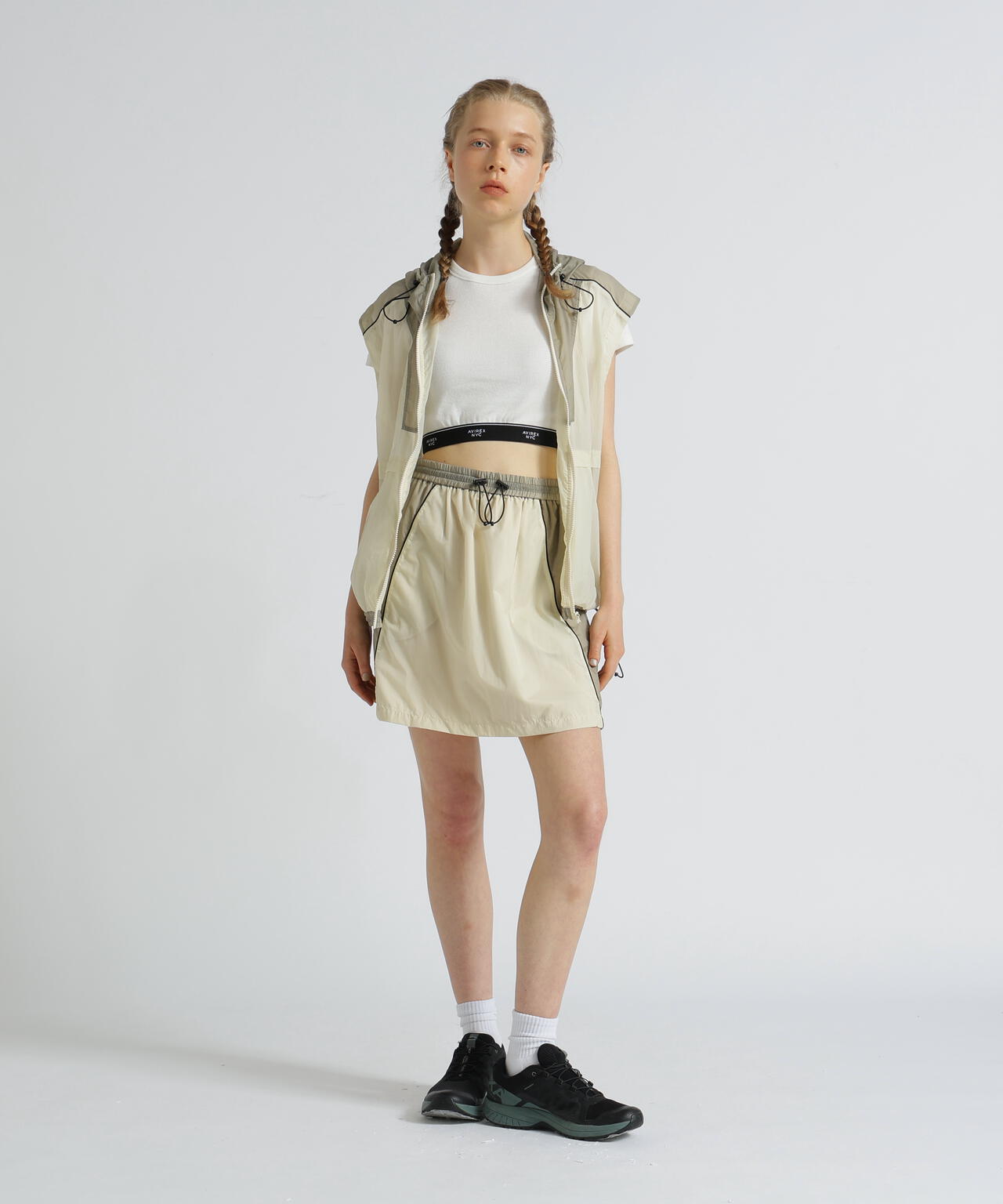 《WOMAN》SHEER COLOR SCHEME HOODIE JACKET/シアーカラースキーム フーディージャケット