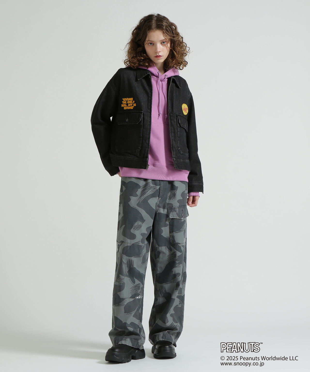 《AVIREX × PEANUTS》DENIM WORK JACKET / デニムワークジャケット / ピーナッツ / アヴィレックス