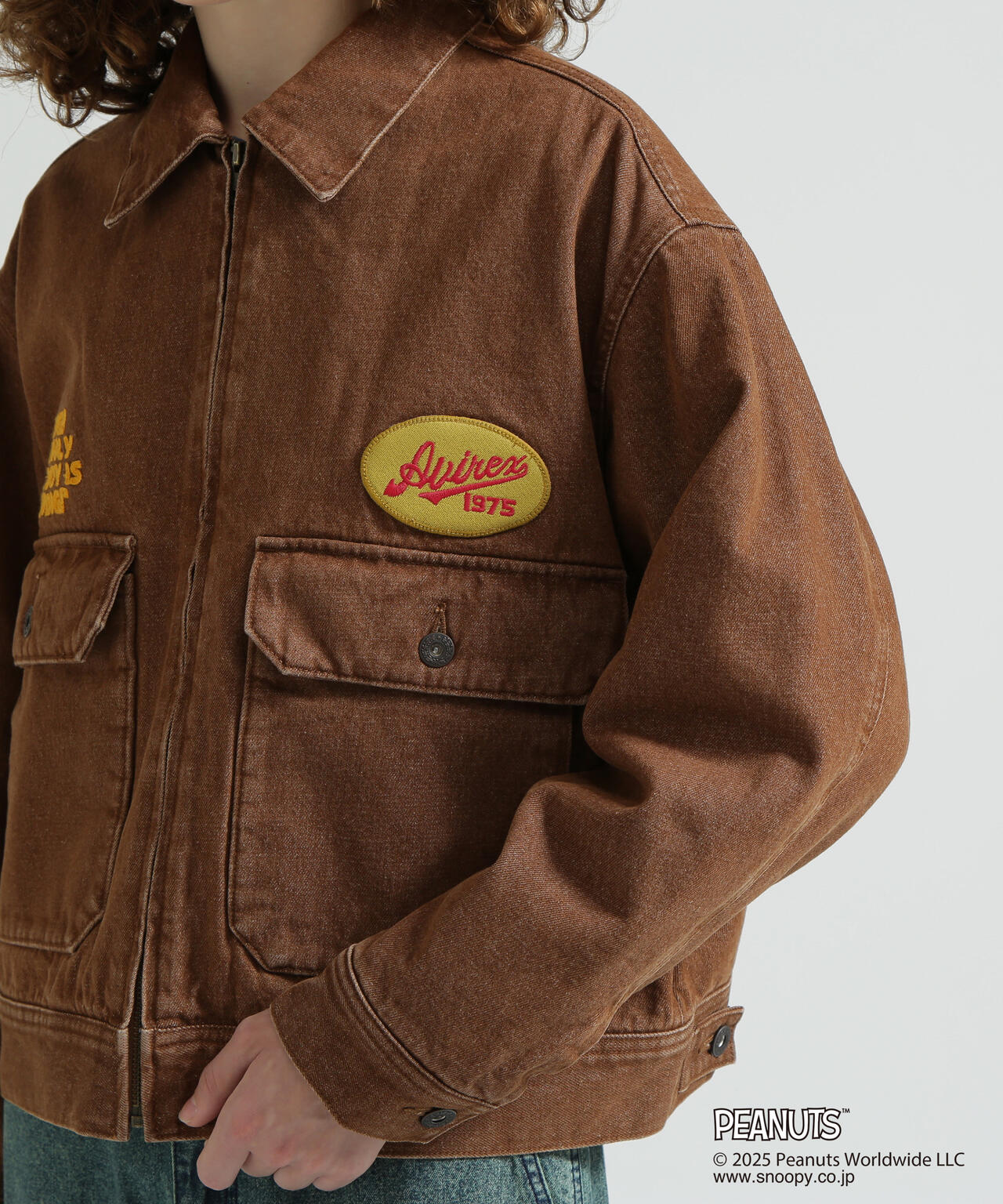 《AVIREX × PEANUTS》DENIM WORK JACKET / デニムワークジャケット / ピーナッツ / アヴィレックス