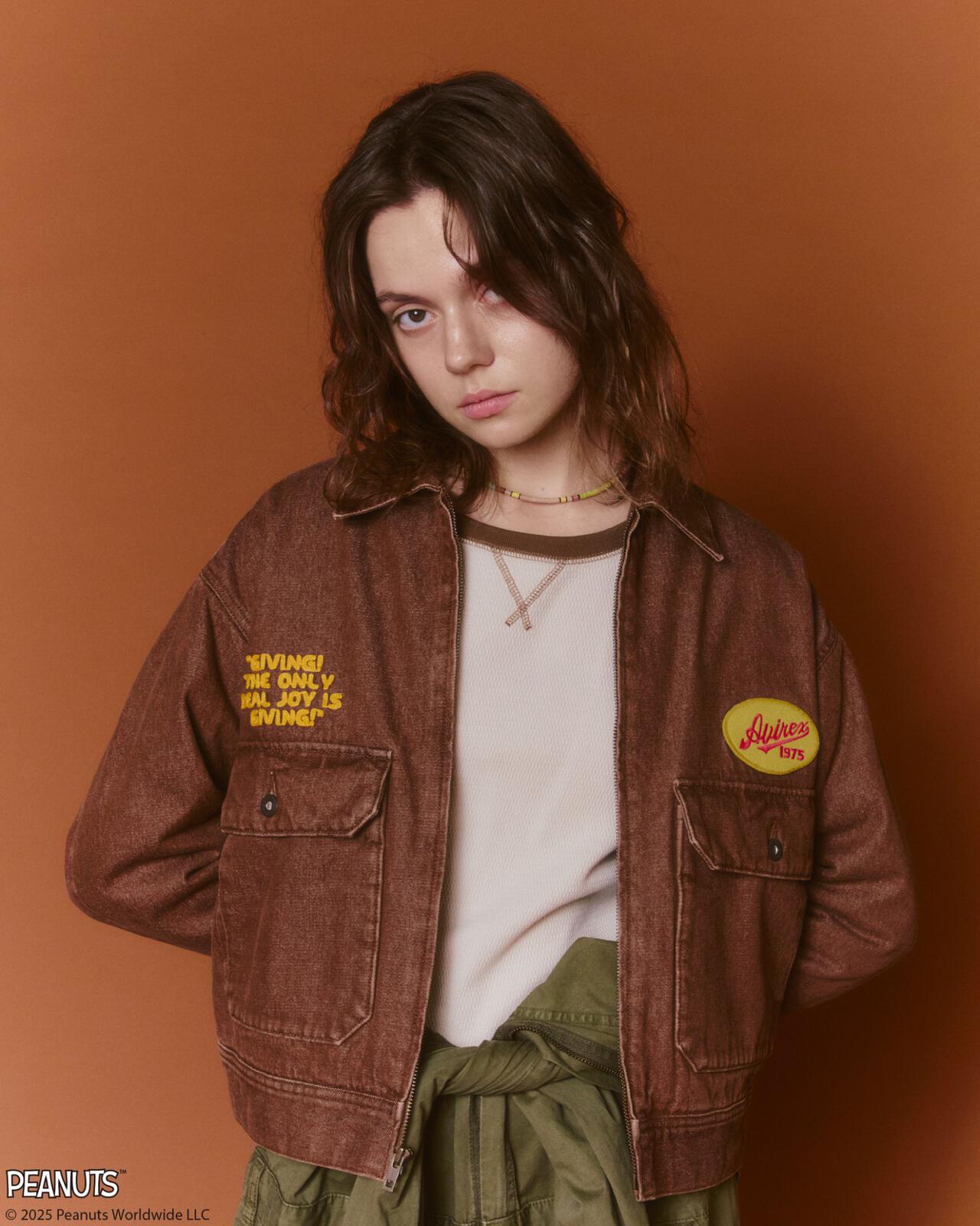 《AVIREX × PEANUTS》DENIM WORK JACKET / デニムワークジャケット / ピーナッツ / アヴィレックス