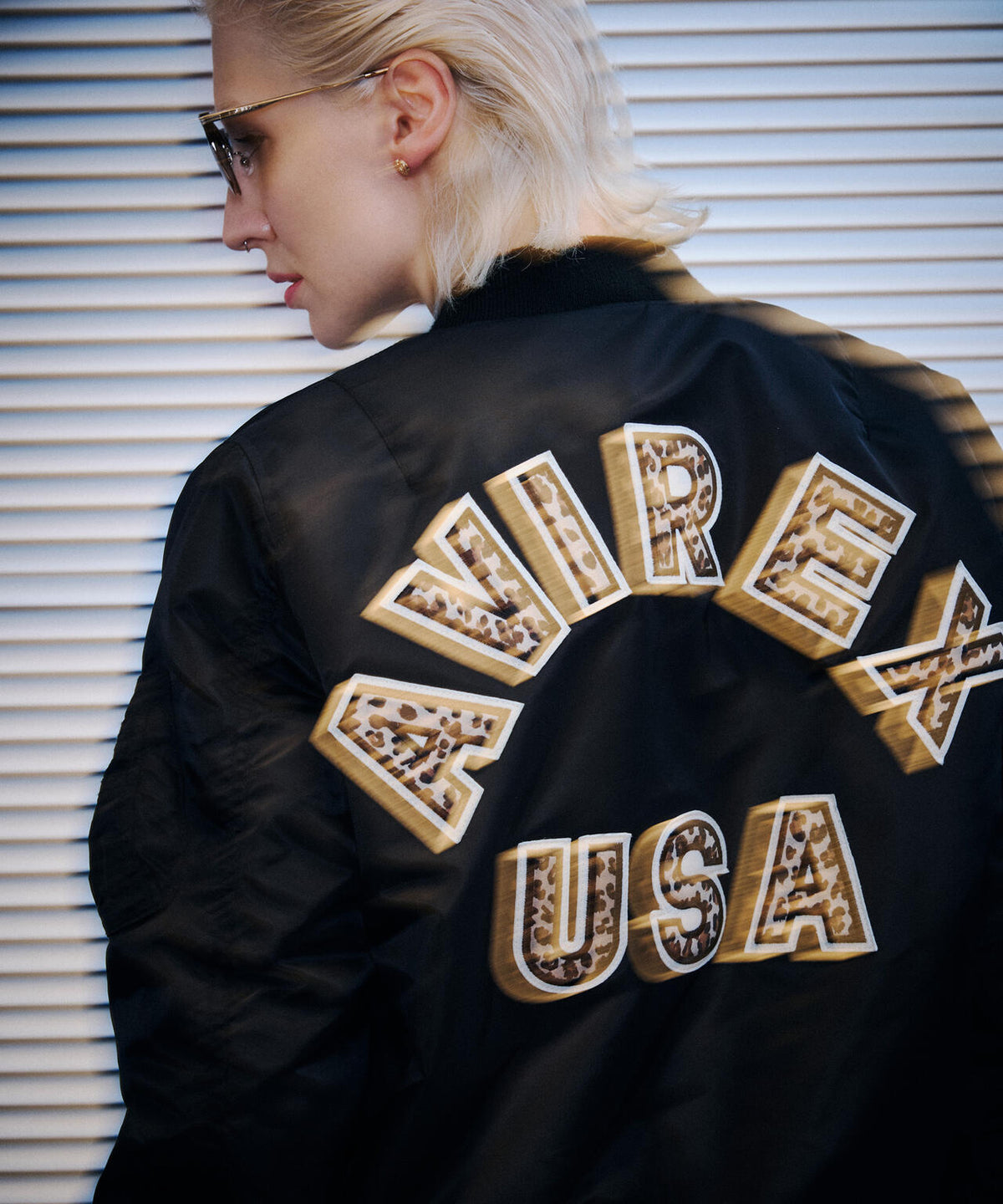 《WOMAN》LEOPARD LOGO MA-1