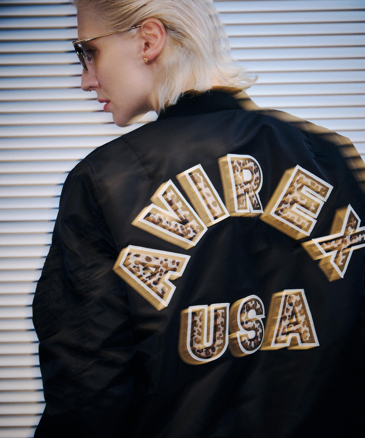 《WOMAN》LEOPARD LOGO MA-1