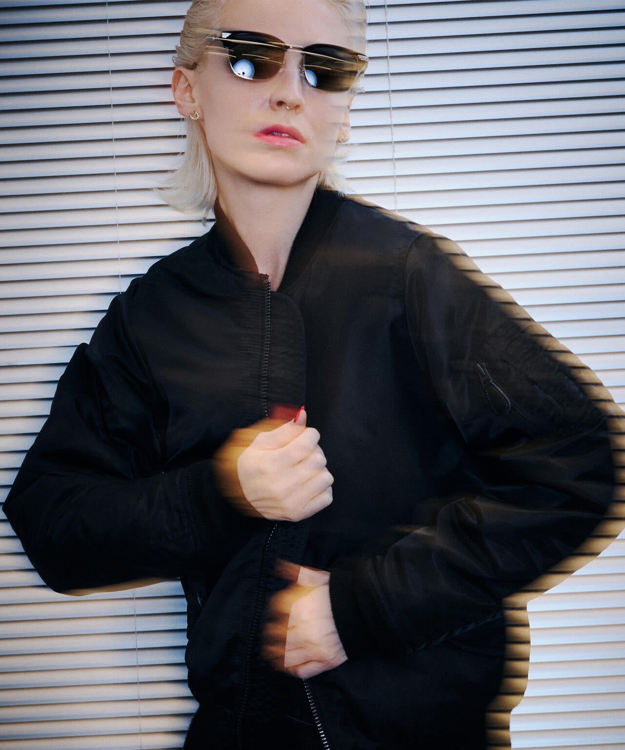 《WOMAN》LEOPARD LOGO MA-1