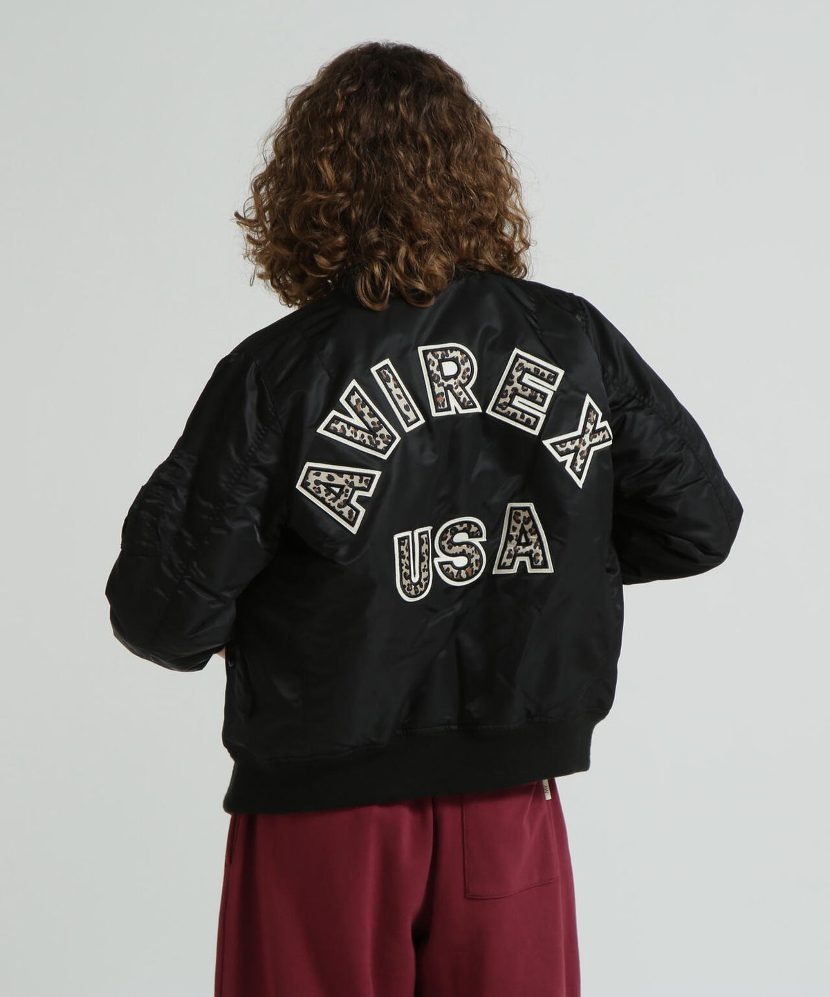 《WOMAN》LEOPARD LOGO MA-1