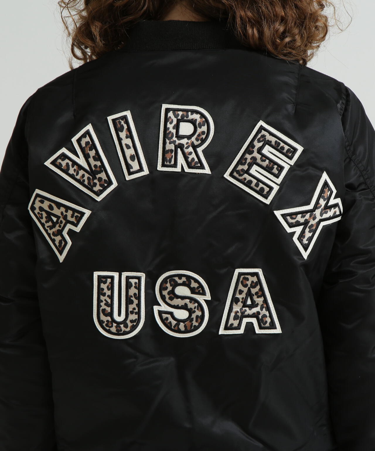 《WOMAN》LEOPARD LOGO MA-1