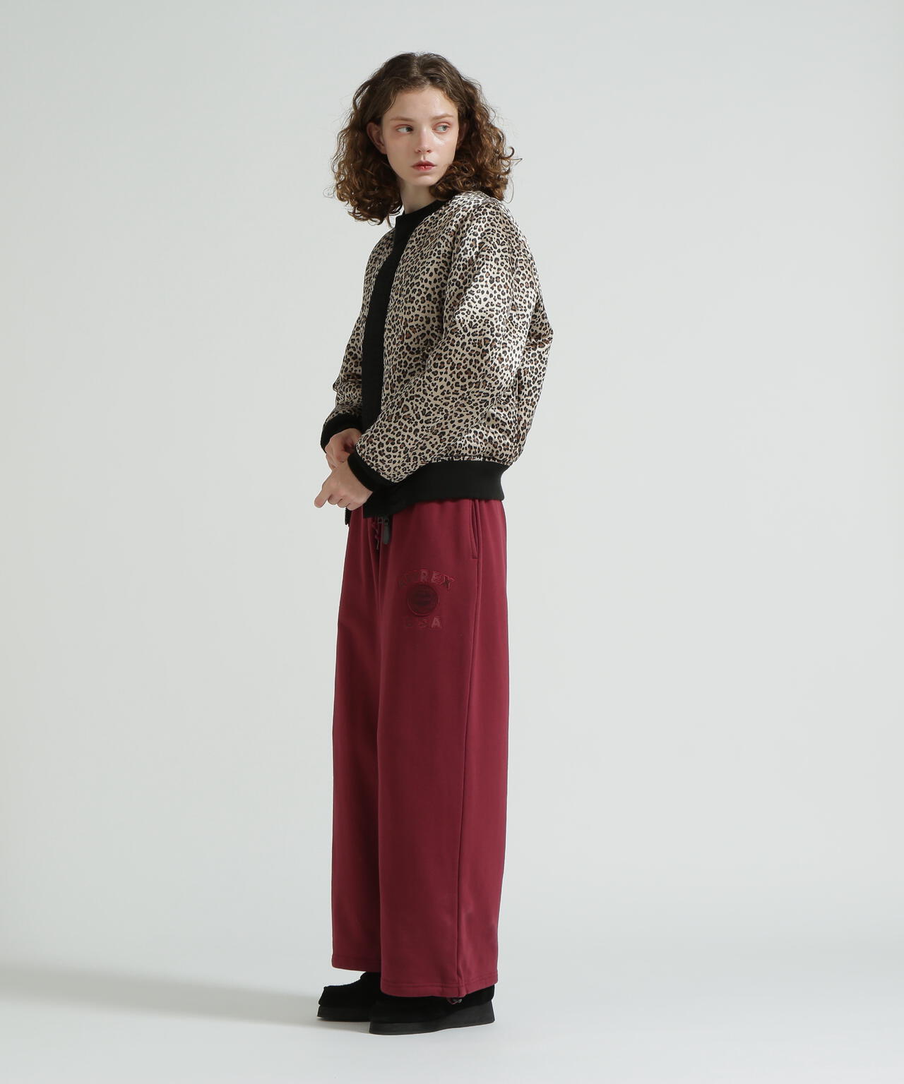 《WOMAN》LEOPARD LOGO MA-1