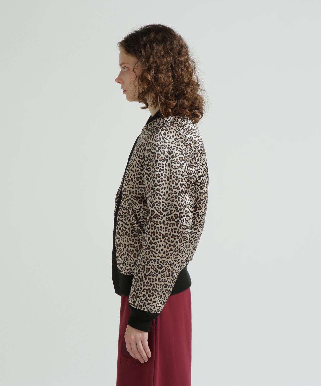《WOMAN》LEOPARD LOGO MA-1