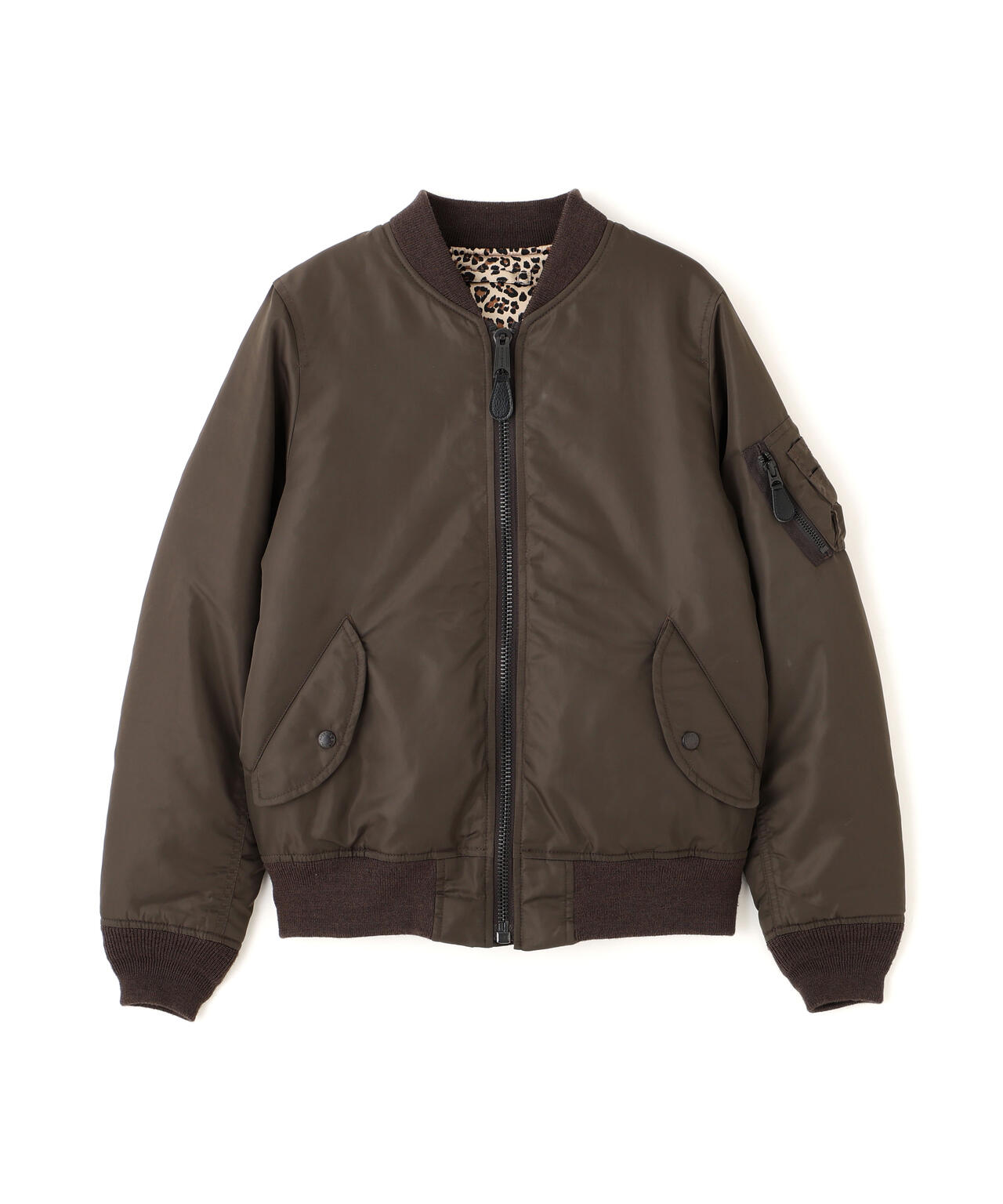 《WOMAN》LEOPARD LOGO MA-1