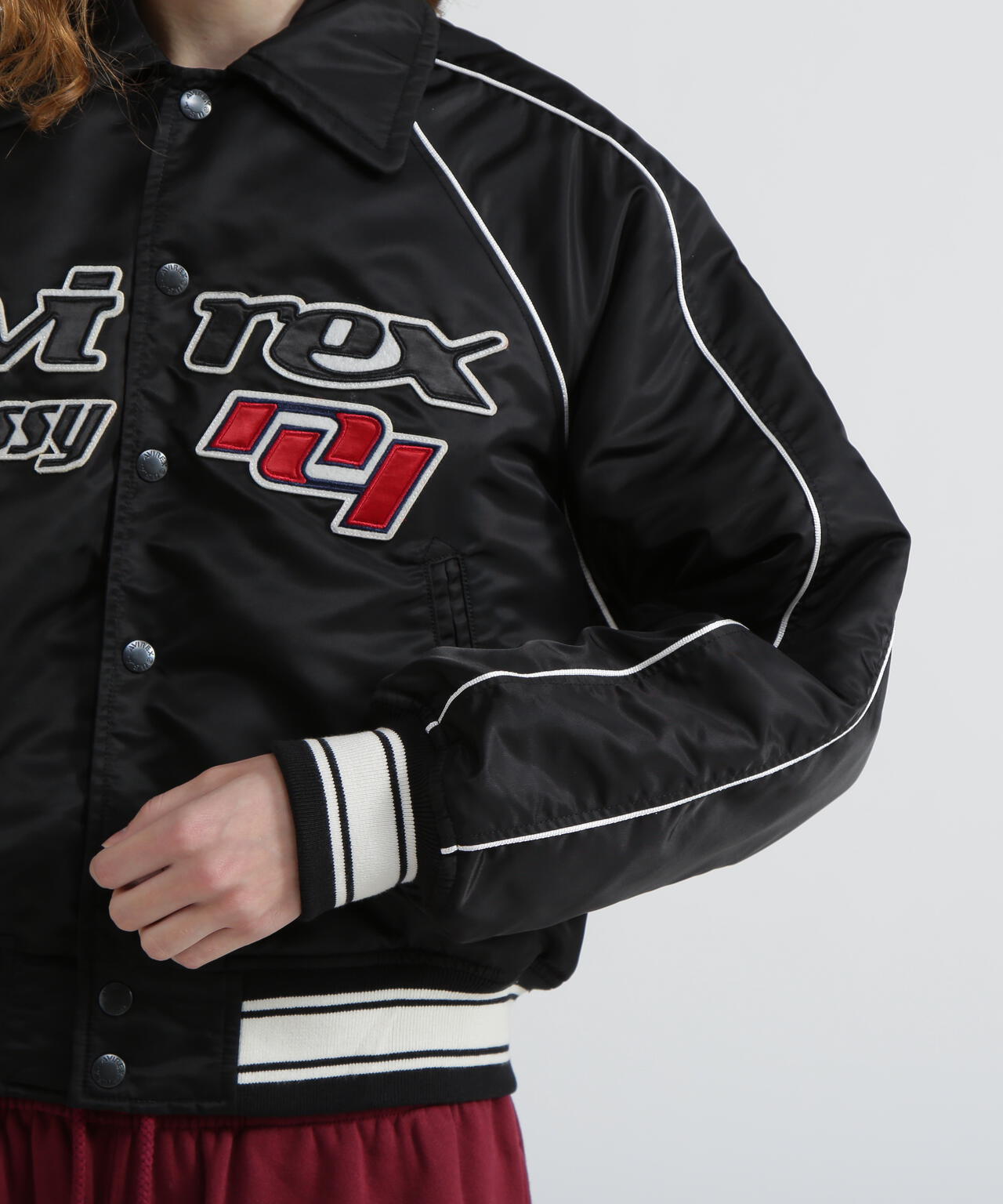 《AVIREX×MOUSSY》NYLON VARSITY JACKET