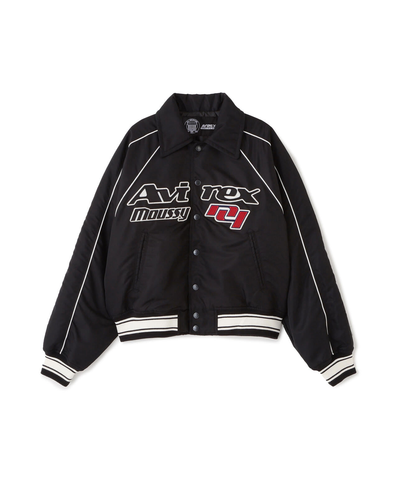 《AVIREX×MOUSSY》NYLON VARSITY JACKET