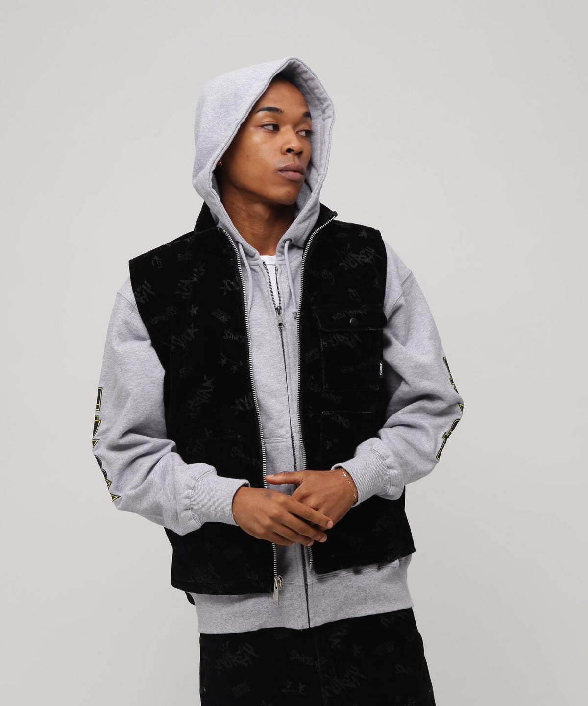 FLOCKING DENIM VEST