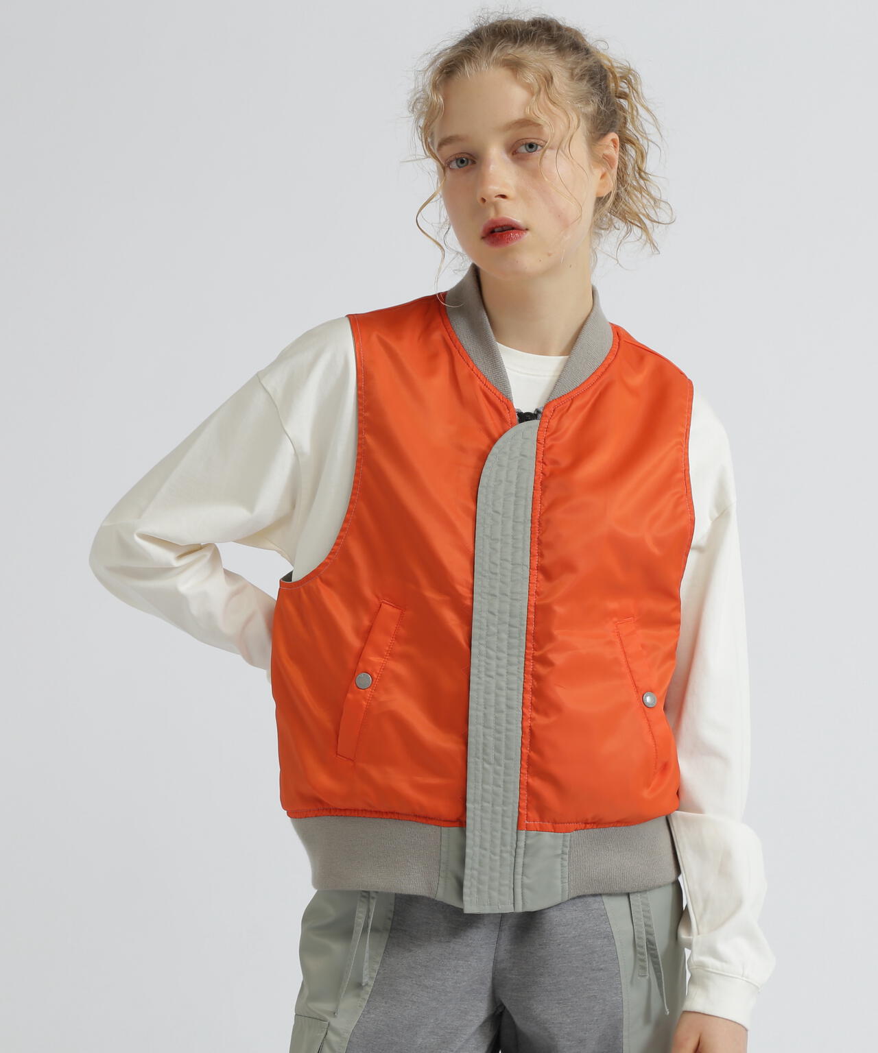 SLEEVELESS MA-1 VEST/スリーブレスMA-1ベスト