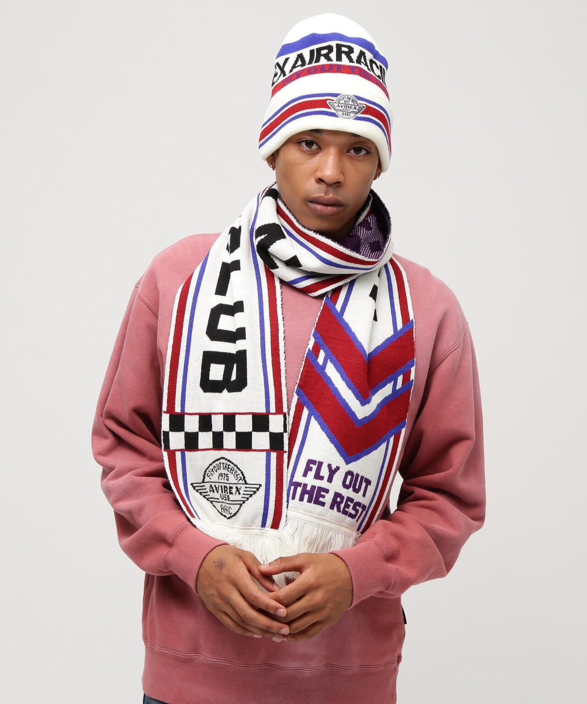 AVIREX AIR RACING CLUB LINE SOCCER MUFFLER
