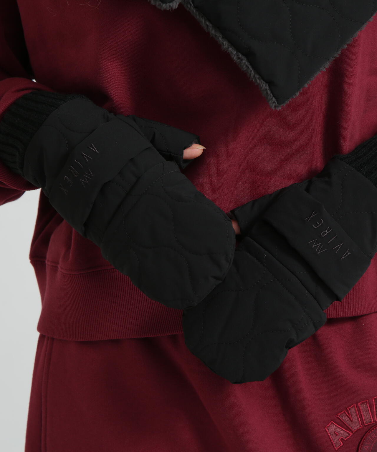 《直営店限定》QUILTING FUR GLOVE/キルティング ファー グローブ