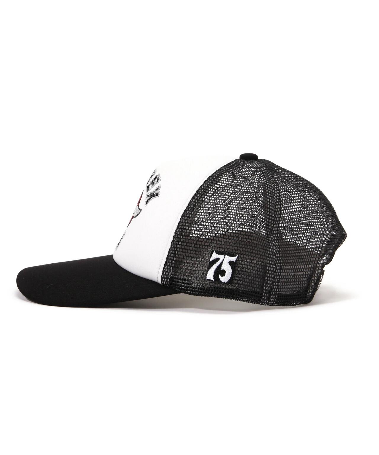 《WOMAN/直営店限定》RHINESTONE VARSITY LOGO MESH CAP/ラインストーンバーシティーロゴメッシュキャップ