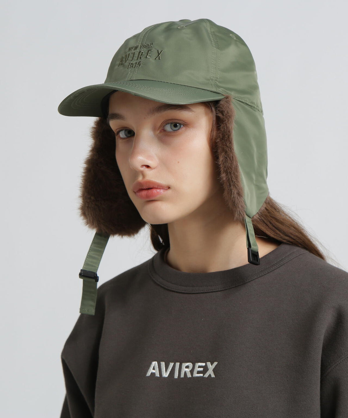 《直営店限定》NYLON×FUR FLIGHT CAP/ナイロン×ファー フライトキャップ